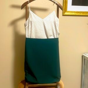 MM LaFleur Pine Green side zip pencil skirt